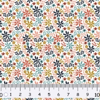 French Terry | Colourful Flowers | Blumenwiese | weiß